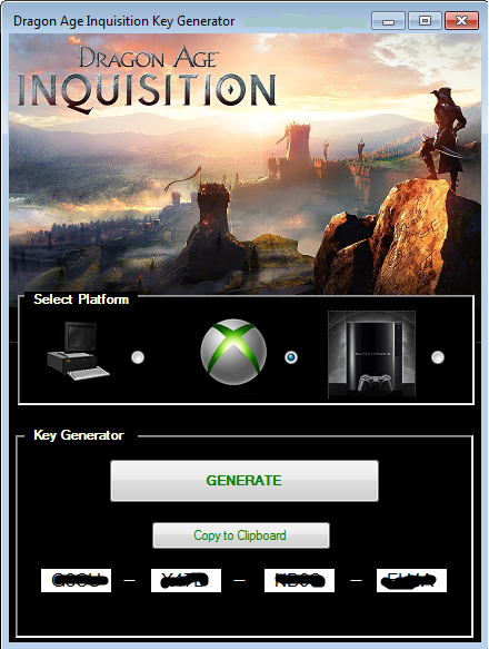 dragon age inquisition console code list
